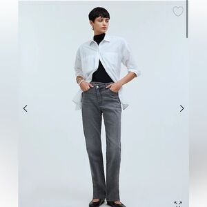 Madewell 90s straight Jean cross tab edition